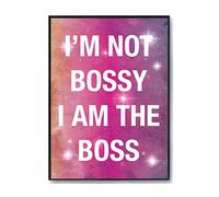 Hippowarehouse I'm not bossy i am the boss Printed Poster A4 Wall Art Design Classroom Room Gym Office Décor