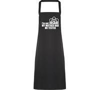 Hippowarehouse I'm not insane my mother had me tested Apron kitchen cooking painting DIY onesize adult