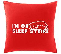 Hippowarehouse I'm Not on Sleep Strike - cat Printed bedroom accessory cushion cover case 41x41cm