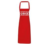 Hippowarehouse I'm not perfect but I am Greek and that's the same thing Apron kitchen cooking painting DIY onesize adult