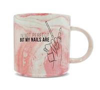 Hippowarehouse I'm not Perfect but My Nails are Printed Mug Various Colour Options Ceramic Cup Kitchenware 11oz