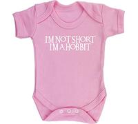 Hippowarehouse I'm Not Short I'm A Hobbit baby vest bodysuit (short sleeve) boys girls