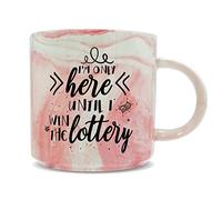 Hippowarehouse I'm only here Until I Win The Lottery Printed Mug Various Colour Options Ceramic Cup Kitchenware 11oz