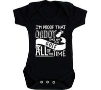 Hippowarehouse I'm Proof That Daddy Does Not Play Golf All Of The Time baby vest bodysuit (short sleeve) boys girls