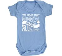 Hippowarehouse I'm Proof That Mummy Does Not Play Netball All of The Time Baby Vest Bodysuit (Short Sleeve) Boys Girls