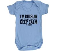 Hippowarehouse I'm Russian we don't do this keep calm thing baby vest bodysuit (short sleeve) boys girls