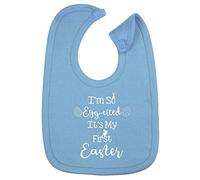 Hippowarehouse I'm So Egg-cited It's My First Easter cotton baby nursing bib boys girls 35cmx22cm