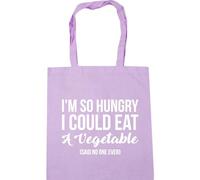 Hippowarehouse I'm So Hungry I Could Eat A Vegetable (Said no one ever) Tote Shopping Gym Beach Bag 42cm x38cm, 10 litres