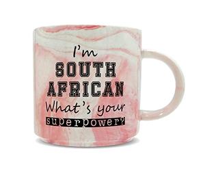 Hippowarehouse I'm South African What's Your Superpower? Printed Mug Various Colour Options Ceramic Cup Kitchenware 11oz