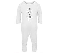 Hippowarehouse I'm such a cutie pi Baby Romper all in one piece unisex