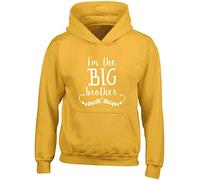 Hippowarehouse I'm The Big Brother Kids Children's Unisex Hoodie Hooded top Gold