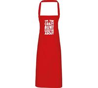 Hippowarehouse I'm the crazy aunt everyone warned you about Apron kitchen cooking painting DIY onesize adult