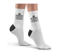 Hippowarehouse I'm The Crazy Conspiracy Theorist Everyone Warned You About Socks Printed Childrens 26.5cm breathable Novelty Sock Gift