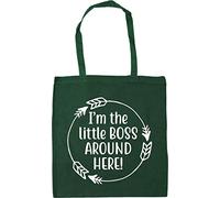 Hippowarehouse I'm The Little Boss Around Here! Tote Shopping Gym Beach Bag 42cm x38cm, 10 litres
