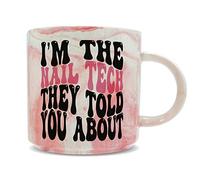 Hippowarehouse I'm The Nail tech They Told You About Printed Mug Various Colour Options Ceramic Cup Kitchenware 11oz