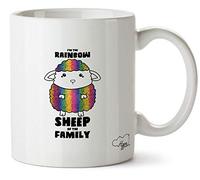 Hippowarehouse I'm The Rainbow Sheep of The Family Printed Mug Cup Ceramic 10oz