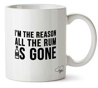 Hippowarehouse I'm The Reason All The Rum is Gone Printed Mug Cup Ceramic 10oz