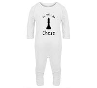 Hippowarehouse I'm Told I Like Chess Baby Romper All in one Piece Unisex White