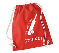 Hippowarehouse I'm Told I Like Cricket Drawstring Cotton School Gym Bag 37cm x 46cm, 12 litres