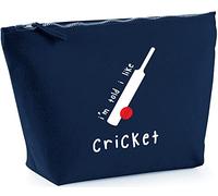 Hippowarehouse I'm Told I Like Cricket printed make up cosmetic wash bag 18x19x9cm