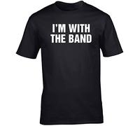 Hippowarehouse I'm with The Band Unisex Short Sleeve t-Shirt (Specific Size Guide in Description) Black