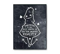 Hippowarehouse Imagination Is The Only Weapon In The War Against Reality Quote Printed Poster A4 Wall Art Design Classroom Room Gym Office Décor