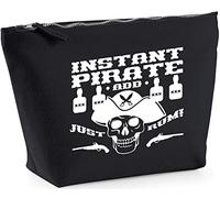 Hippowarehouse Instant Pirate Just Add Rum printed make up cosmetic wash bag 18x19x9cm