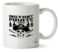 Hippowarehouse Instant Pirate Just Add Rum Printed Mug Cup Ceramic 10oz
