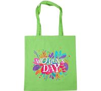 Hippowarehouse International Womens Day Floral Gift For Him Her Daughter Son Dad Mum Tote Shopping Gym Beach Bag 42cm x38cm, 10 litres
