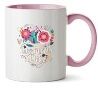 Hippowarehouse International Womens Day Gift for Him Her Daughter Son Dad Mum Printed Mug Various Colour Options Ceramic Cup Kitchenware 11oz