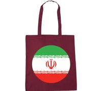 Hippowarehouse Iran Flag Tote Shopping Gym Beach Bag 42cm x38cm, 10 litres