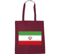 Hippowarehouse Iran Flag Tote Shopping Gym Beach Bag 42cm x38cm, 10 litres