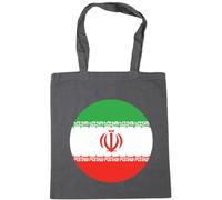 Hippowarehouse Iran Flag Tote Shopping Gym Beach Bag 42cm x38cm, 10 litres