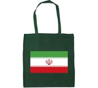 Hippowarehouse Iran Flag Tote Shopping Gym Beach Bag 42cm x38cm, 10 litres