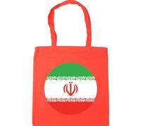 Hippowarehouse Iran Flag Tote Shopping Gym Beach Bag 42cm x38cm, 10 litres