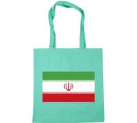 Hippowarehouse Iran Flag Tote Shopping Gym Beach Bag 42cm x38cm, 10 litres