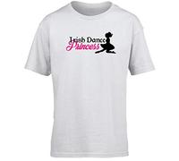 Hippowarehouse Irish Dance Princess Kids Children's Short Sleeve t-Shirt White