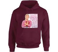 Hippowarehouse It is a truth universally acknowledged another falls spectacularly to pieces unisex Hoodie hooded top Medium adult Maroon