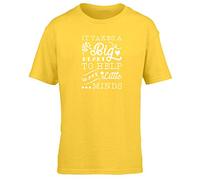 Hippowarehouse It Takes A Big Heart to Shape Little Minds Kids Children's Short Sleeve t-Shirt