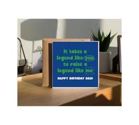 Hippowarehouse It Takes a Legend Like You Dad Personalised Card. 15cm x 15cm with envelope for him for her Funny Cards for Men and Women Blank inside option