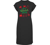 Hippowarehouse It's a Welsh Thing t-Shirt Dress Women's Adults Nightie Nightdress Black