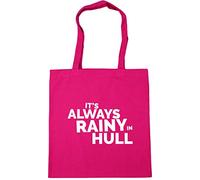 Hippowarehouse It's always rainy in Hull Tote Shopping Gym Beach Bag 42cm x38cm, 10 litres