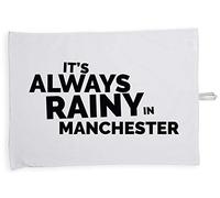 Hippowarehouse It's always rainy in Manchester Tea Towel Eco Printed Dish Cloth Kitchen accessory 50cmx70cm 100% Cotton