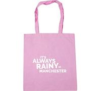 Hippowarehouse It's always rainy in Manchester Tote Shopping Gym Beach Bag 42cm x38cm, 10 litres