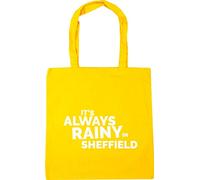 Hippowarehouse It's always rainy in Sheffield Tote Shopping Gym Beach Bag 42cm x38cm, 10 litres
