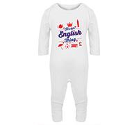 Hippowarehouse It's an English Thing Baby Romper All in one Piece Unisex White