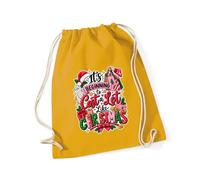 Hippowarehouse It's beginning to cost a lot like Christmas Drawstring Cotton School Gym Bag 37cm x 46cm, 12 litres
