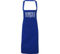 Hippowarehouse It's better to be seen as a douchebag than not seen at all Apron kitchen cooking painting DIY onesize adult
