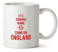 Hippowarehouse Its Coming Home Come On England World Cup Printed Mug Various Colour Options Ceramic Cup Kitchenware 10oz