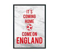 Hippowarehouse Its Coming Home Come On England World Cup Printed Poster A3 Wall Art Design Classroom Room Gym Office Décor